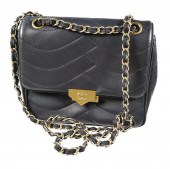 CHANEL BLACK CALFSKIN CROSSBOD
