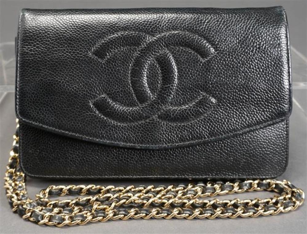 CHANEL BLACK CAVIAR LEATHER
