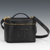 CHANEL BLACK CAVIAR LEATHER VA
