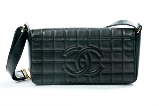 CHANEL BLACK QUILTED LEATHER