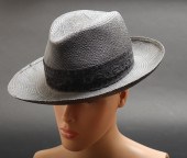 CHANEL BLACK STRAW HAT Chanel