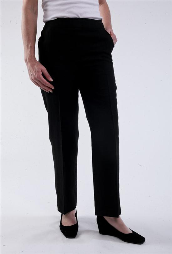 CHANEL BLACK WOOL PANTS. Fall. Wide