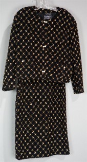 CHANEL BOUTIQUE BLACK AND FAWN