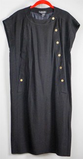 CHANEL BOUTIQUE BLACK LINEN BL