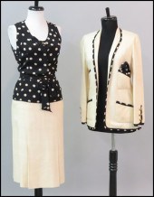 CHANEL BOUTIQUE SILK ENSEMBLE.