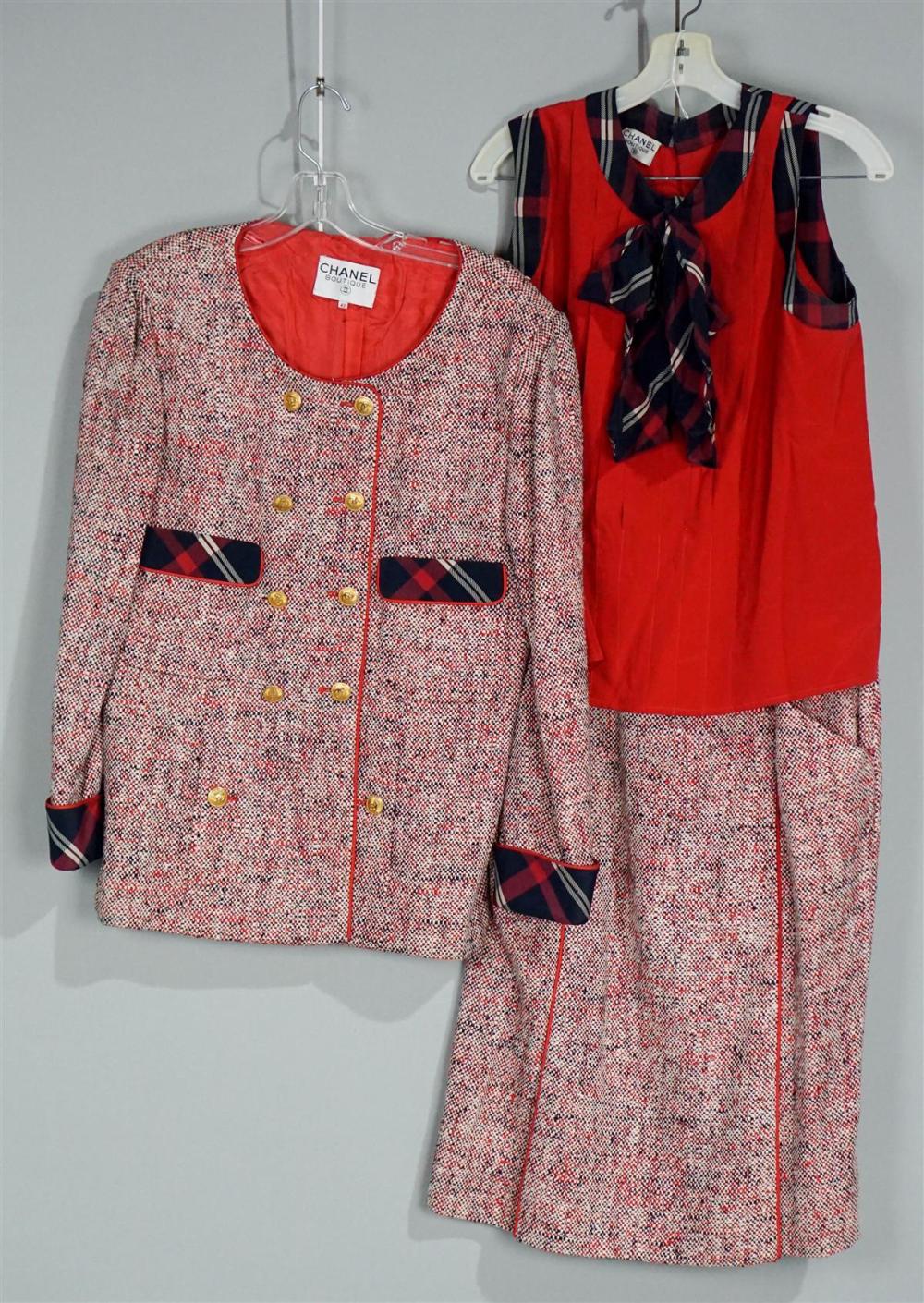 CHANEL BOUTIQUE WOOL TWEED