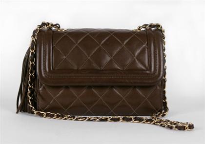 Chanel brown leather purse   