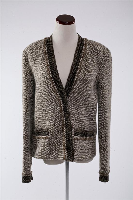 CHANEL BROWN WOOL TWEED JACKET Fall