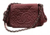 CHANEL BURGUNDY QUILTED TIMELE