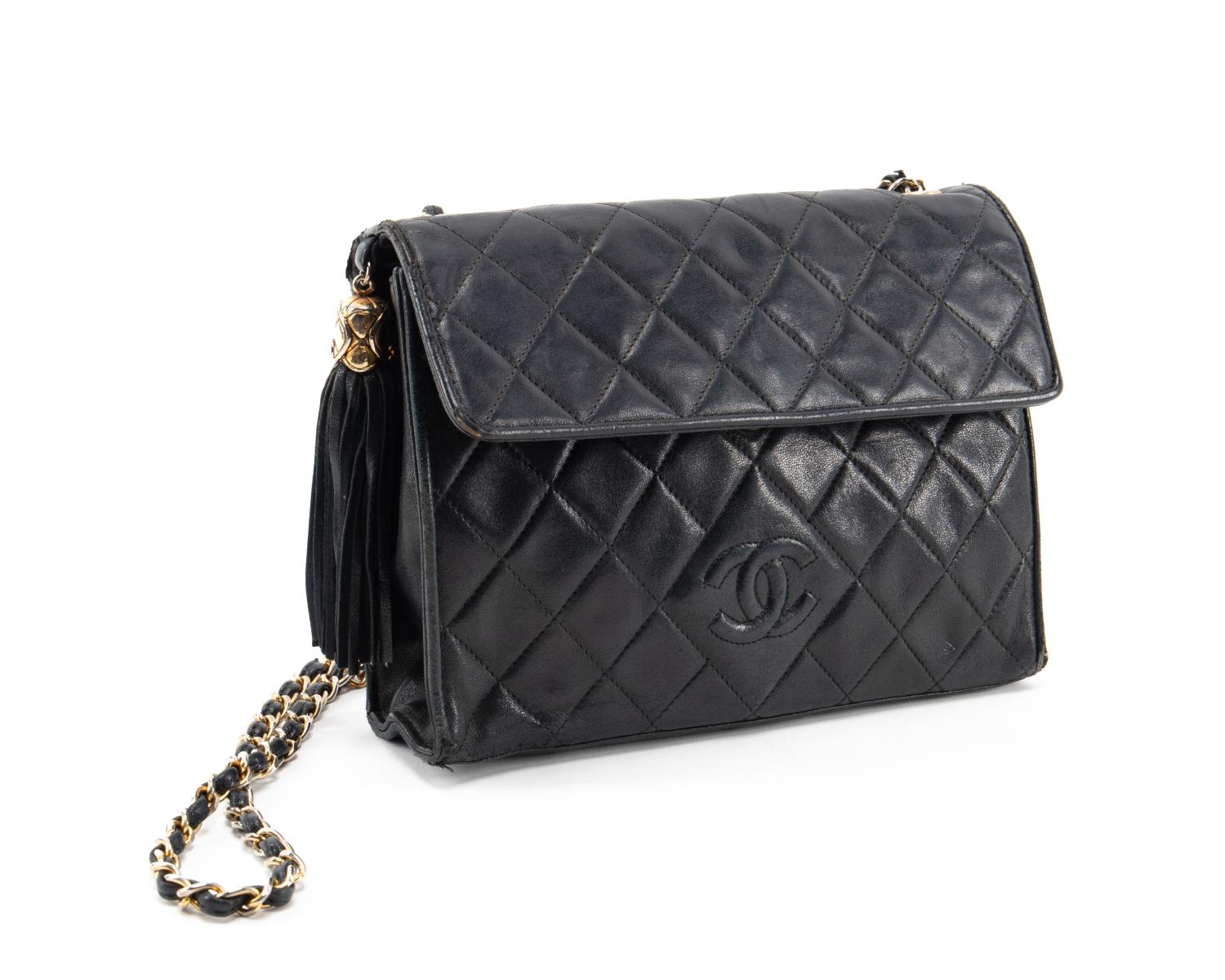 CHANEL "CC" SMALL QUILTED BLACK