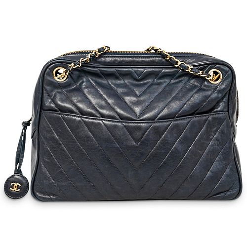 CHANEL CHEVRON LAMBSKIN LEATHER