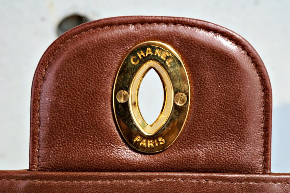 CHANEL CHOCOLATE JUMBO FLAP