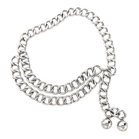 Chanel Chrome Chain Link Belt 	 