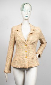 CHANEL COTTON BLEND BLAZER Cha