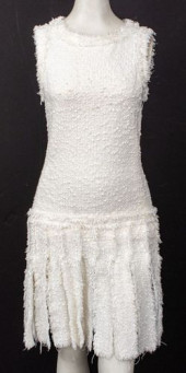 CHANEL COUTURE WHITE TWEED FRI