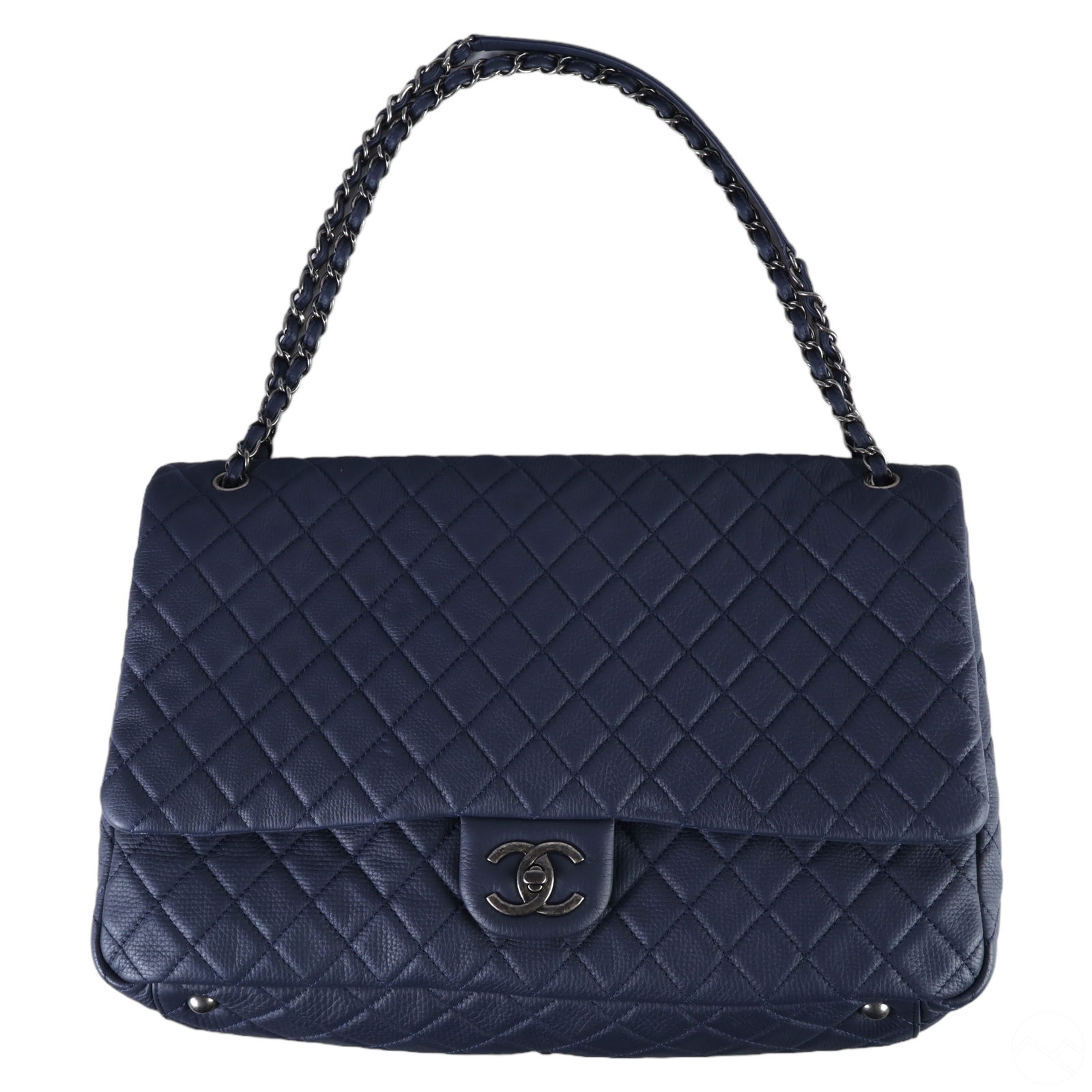 CHANEL DESIGNER BLUE LEATHER