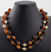 CHANEL DOUBLE STRAND NECKLACE,