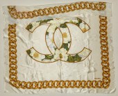 CHANEL FLORAL & CHAIN LINK CC