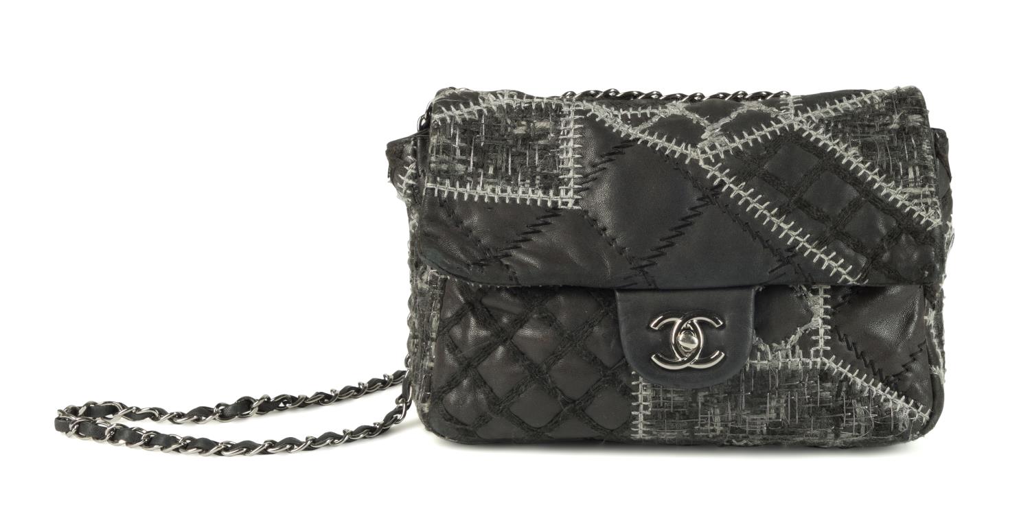 CHANEL FRANCE PATCHWORK TWEED &