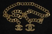 Chanel gold chain belt    With