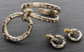 CHANEL GOLD-TONE & FAUX GEMSTO