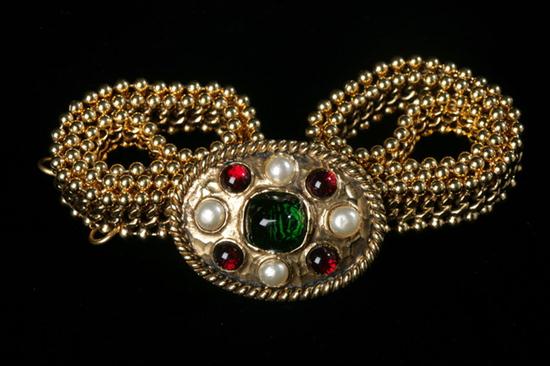 CHANEL GRIPOIX BELT. Stamped Chanel