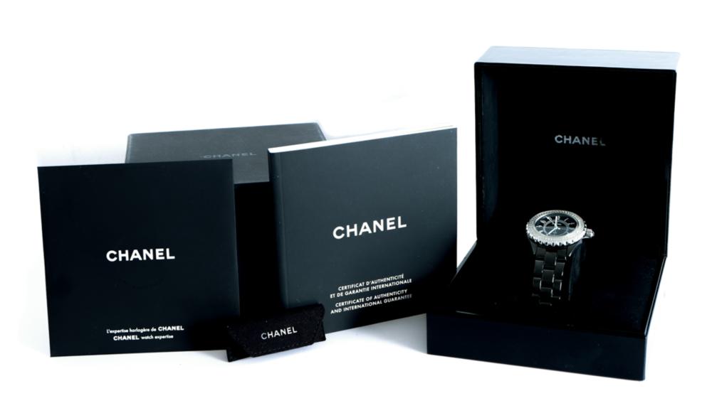 CHANEL J12 DIAMOND BLACK CERAMIC