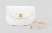 CHANEL LAMBSKIN HALF MOON FRON