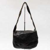 CHANEL LEATHER CROSS-HATCH SAD