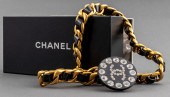 CHANEL LINK WITH BLACK LEATHER