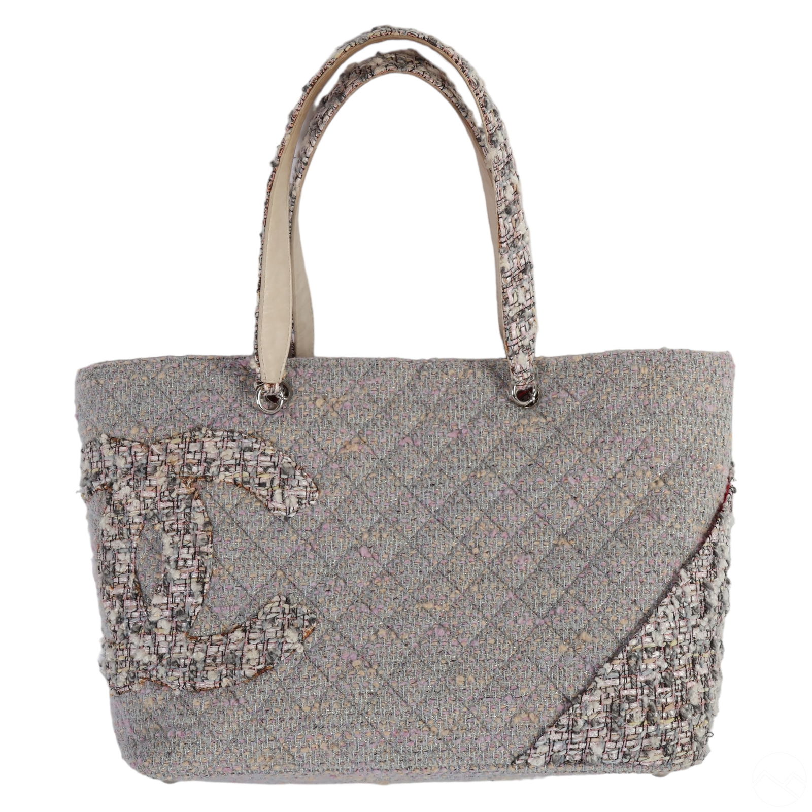 CHANEL LUXURY GREY & PINK TWEED