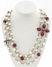 CHANEL MULTI-STRAND FAUX-PEARL