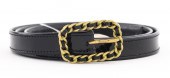 CHANEL PATENT LEATHER BELT Cha