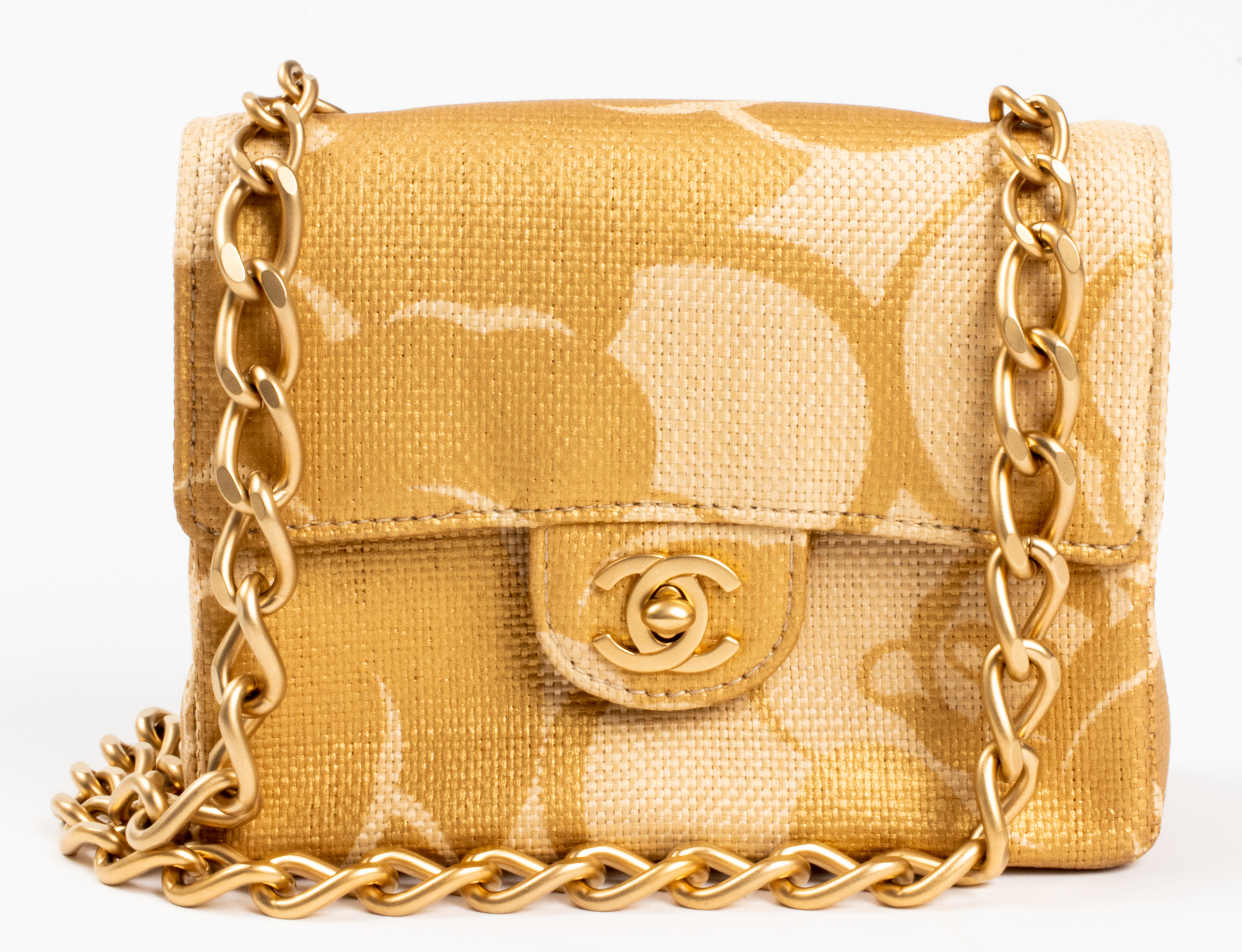 CHANEL RAFFIA STRAW SQUARE