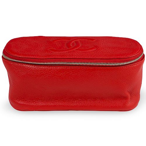 CHANEL RED LEATHER MAKE-UP