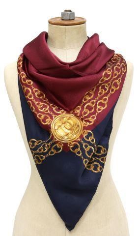 CHANEL ROYAL BLUE GOLD PENDANT &