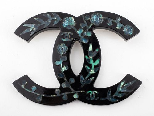 CHANEL RUNWAY ACRYLIC BROOCH,