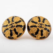 CHANEL RUNWAY ENAMEL GOLD-TONE