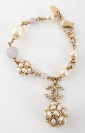 CHANEL RUNWAY FAUX PEARL BRACE