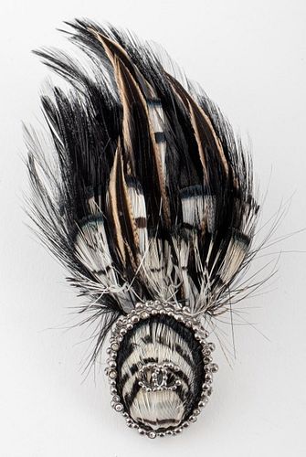 CHANEL RUNWAY FEATHER MOUNTED