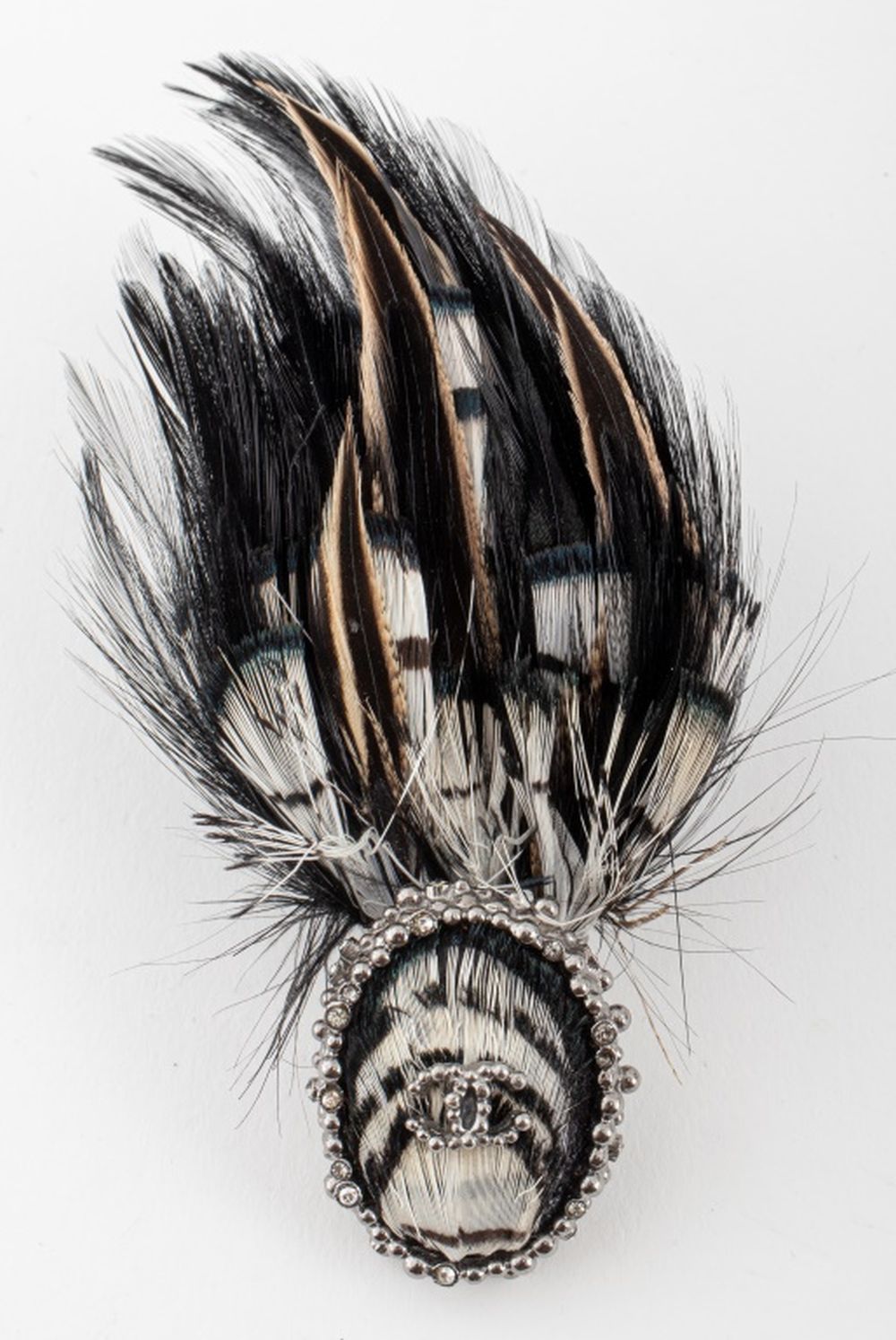 CHANEL RUNWAY FEATHER MOUNTED