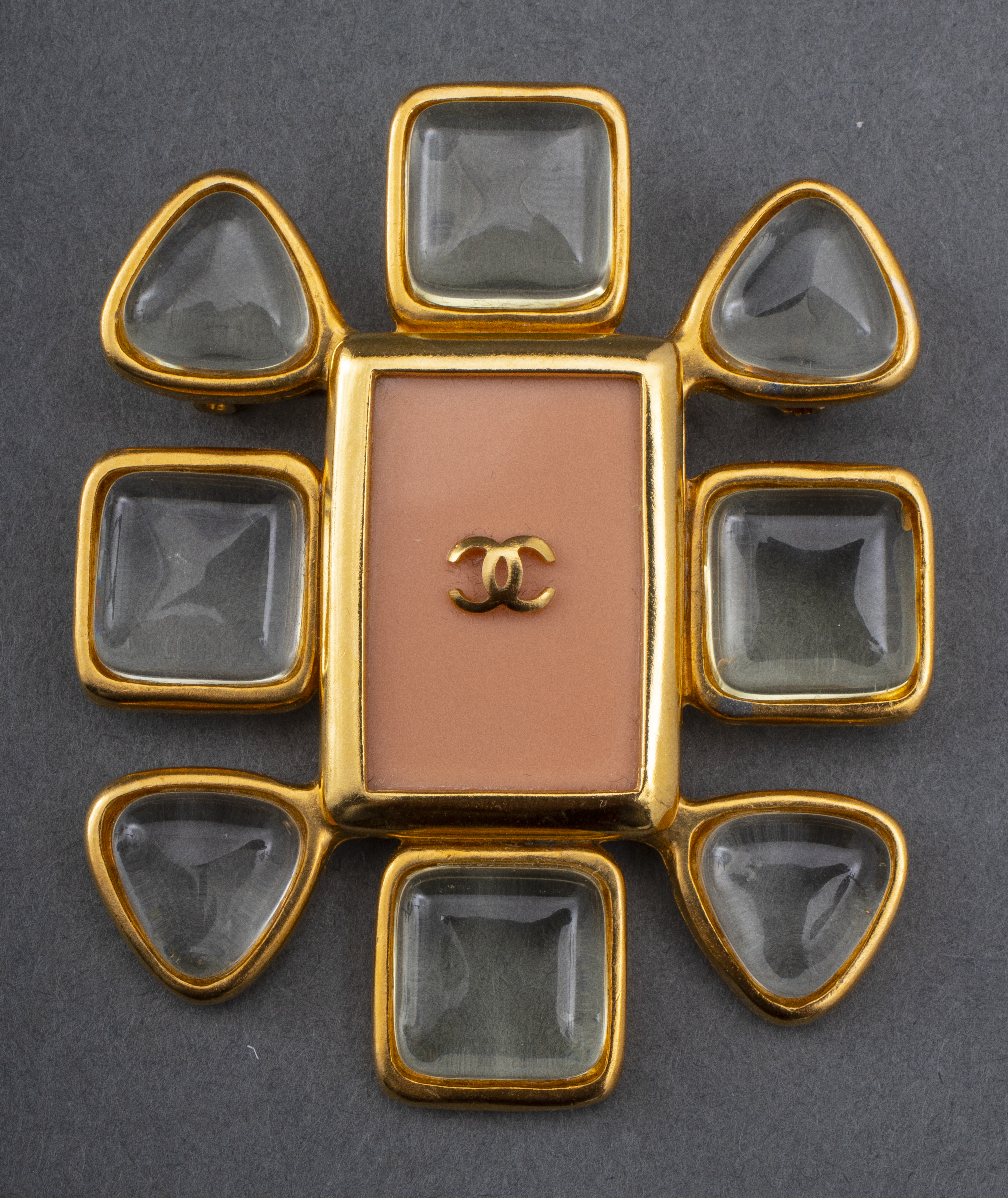 CHANEL RUNWAY GRIPOIX BROOCH PIN