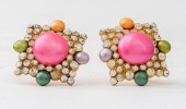 CHANEL RUNWAY RHINESTONE AND F
