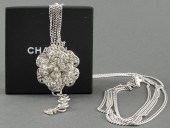 CHANEL SILVER-TONE CHAIN BELT