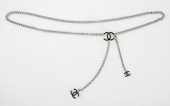 CHANEL SILVER-TONE CHAIN LINK