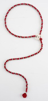 CHANEL SILVER-TONE LINK AND EN