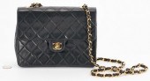 CHANEL SINGLE FLAP QUILTED BLA