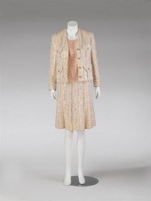 Chanel skirt suit and silk she