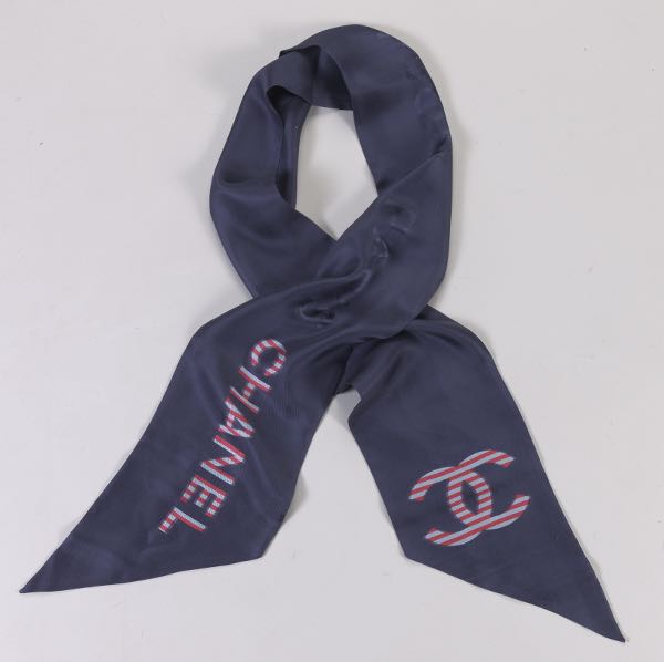 CHANEL SLIM BANDEAU SILK SCARF