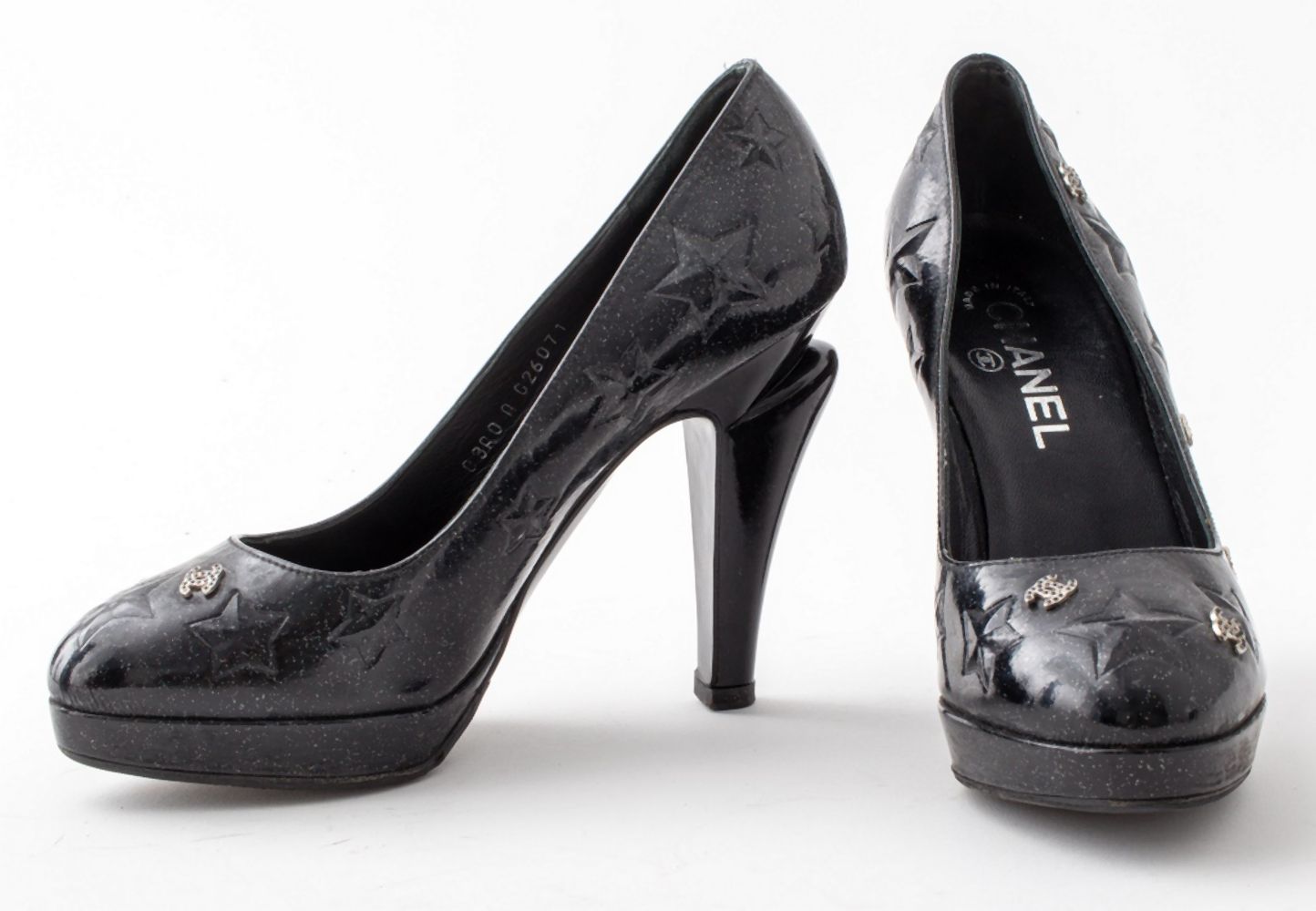CHANEL STAR MOTIF STILETTO HEELS